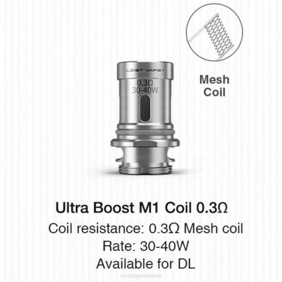 m1 v2 0.3ohm - Lost Vape México - X60L346 Lost Vape Ultra bobinas de impulso (paquete de 5)