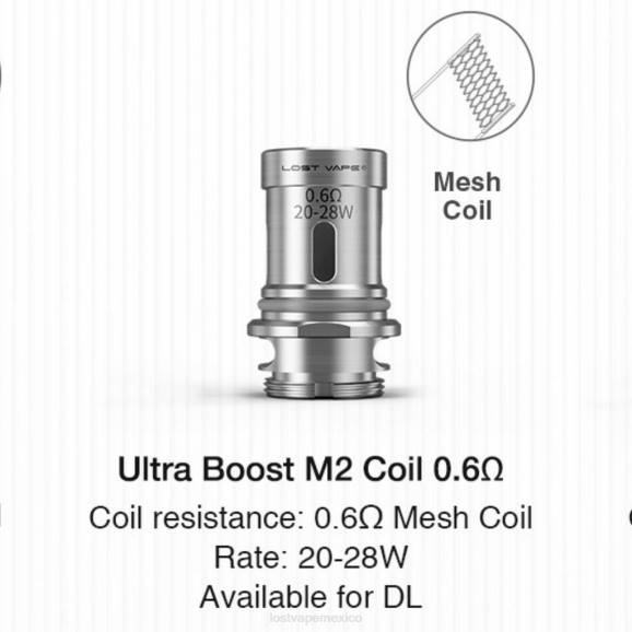 m2 v2 0.6ohm - Lost Vape disposable - X60L347 Lost Vape Ultra bobinas de impulso (paquete de 5)