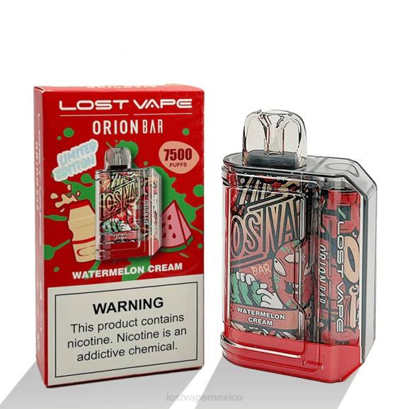 crema de sandia - Lost Vape flavors México - X60L99 Lost Vape Orion barra desechable | 7500 bocanadas | 18ml | 50 mg